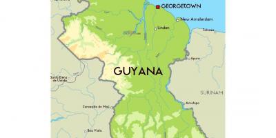 Një hartë të Guajana