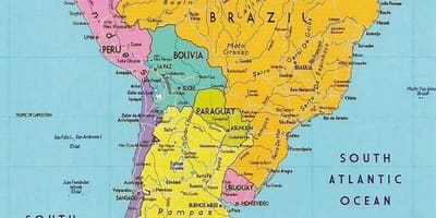 Harta e Guajana amerikën e jugut 